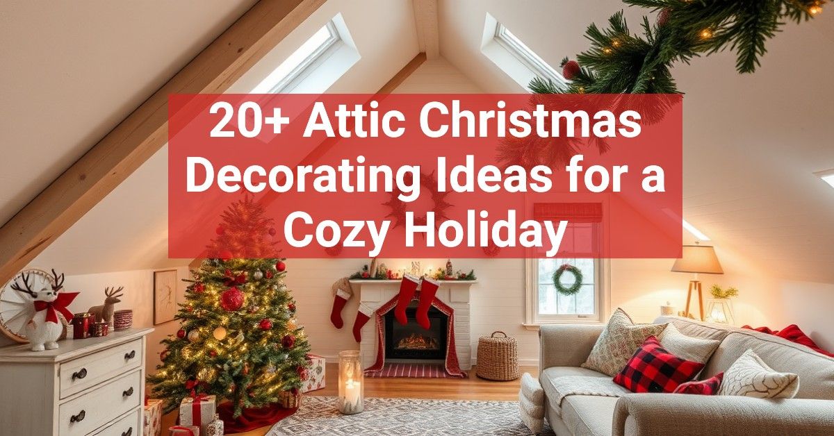 20+ Attic Christmas Decorating Ideas for a Cozy Holiday