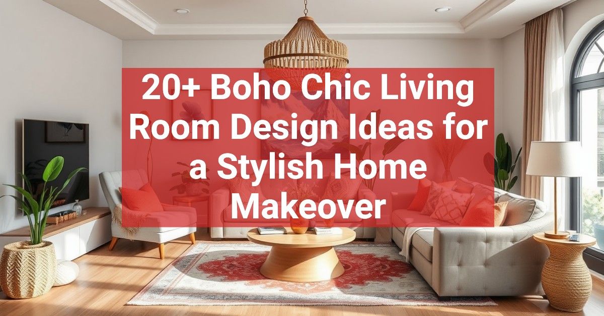 20+ Boho Chic Living Room Design Ideas for a Stylish Home Makeover