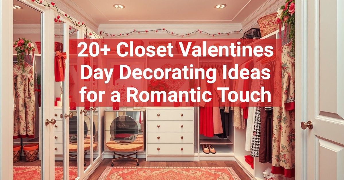 20+ Closet Valentines Day Decorating Ideas for a Romantic Touch