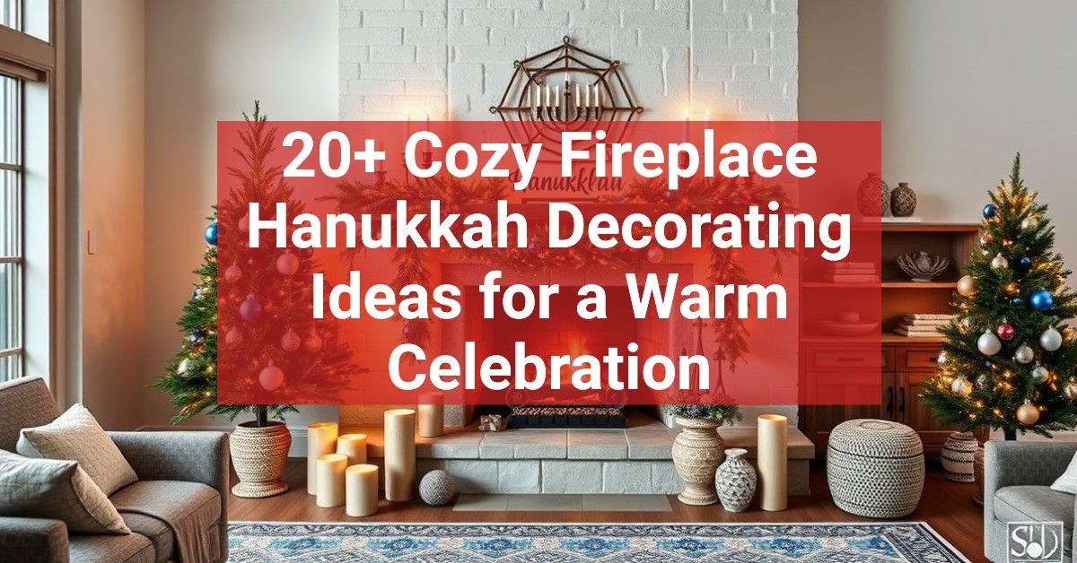 20+ Cozy Fireplace Hanukkah Decorating Ideas for a Warm Celebration