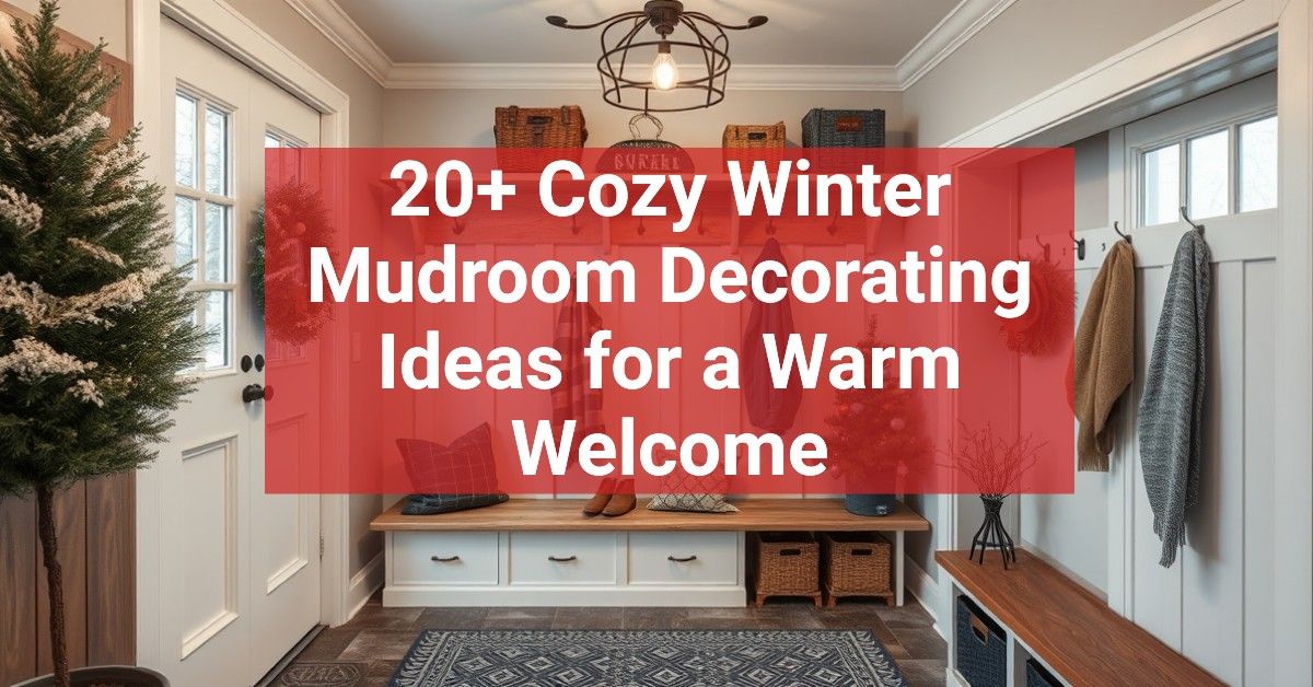 20+ Cozy Winter Mudroom Decorating Ideas for a Warm Welcome