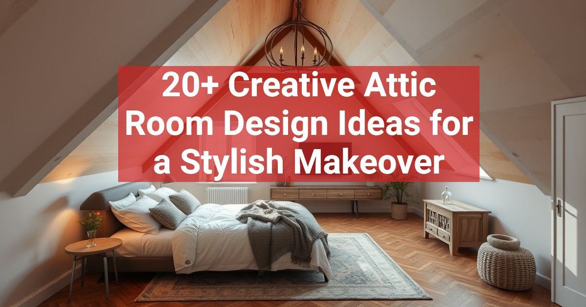 20+ Creative Attic Room Design Ideas for a Stylish Makeover