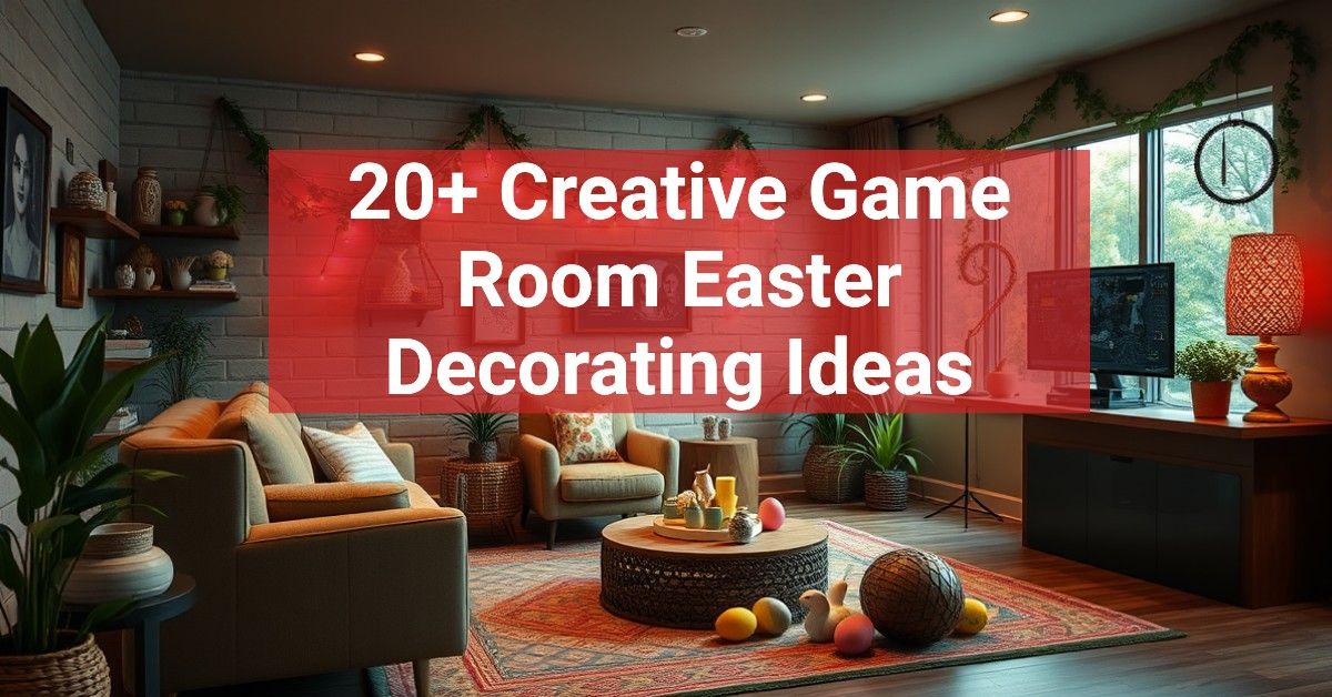 20+ Creative Game Room Easter Decorating Ideas