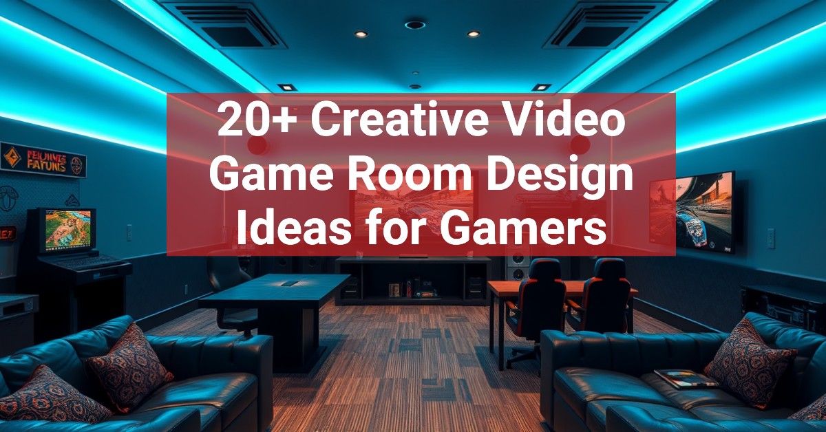 20+ Creative Video Game Room Design Ideas for Gamers