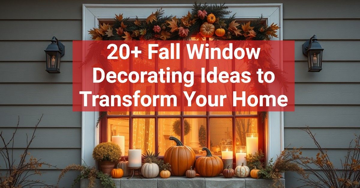 20+ Fall Window Decorating Ideas to Transform Your Home