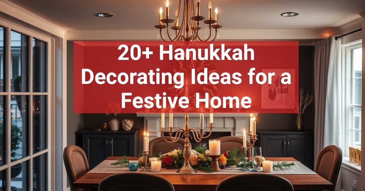 20+ Hanukkah Decorating Ideas for a Festive Home