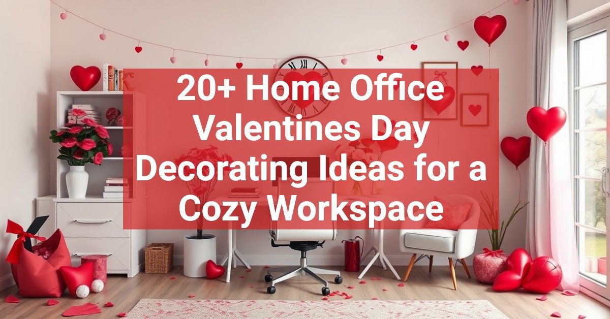 20+ Home Office Valentines Day Decorating Ideas for a Cozy Workspace