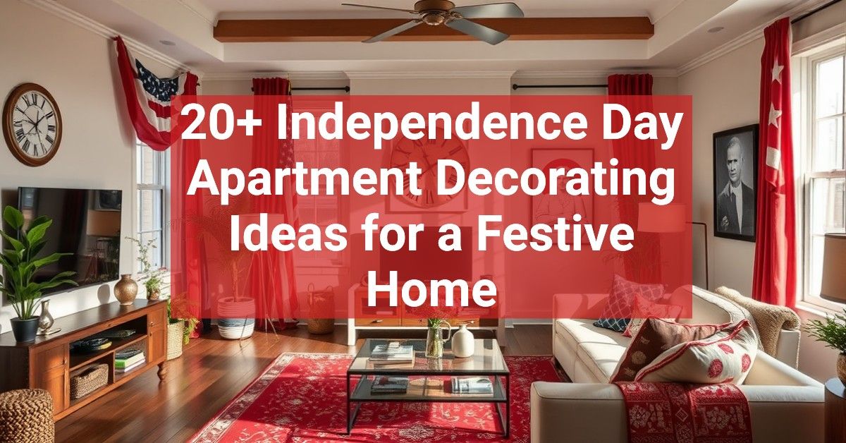 20+ Independence Day Apartment Decorating Ideas for a Festive Home