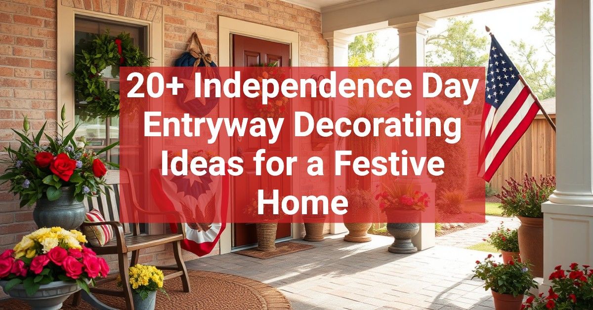 20+ Independence Day Entryway Decorating Ideas for a Festive Home