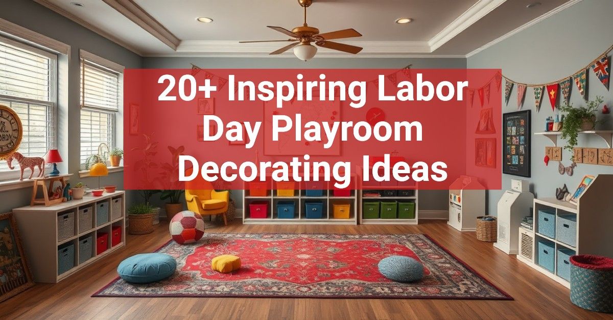 20+ Inspiring Labor Day Playroom Decorating Ideas