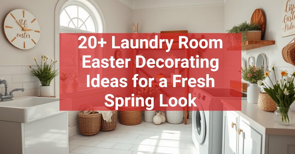 20+ Laundry Room Easter Decorating Ideas for a Fresh Spring Look