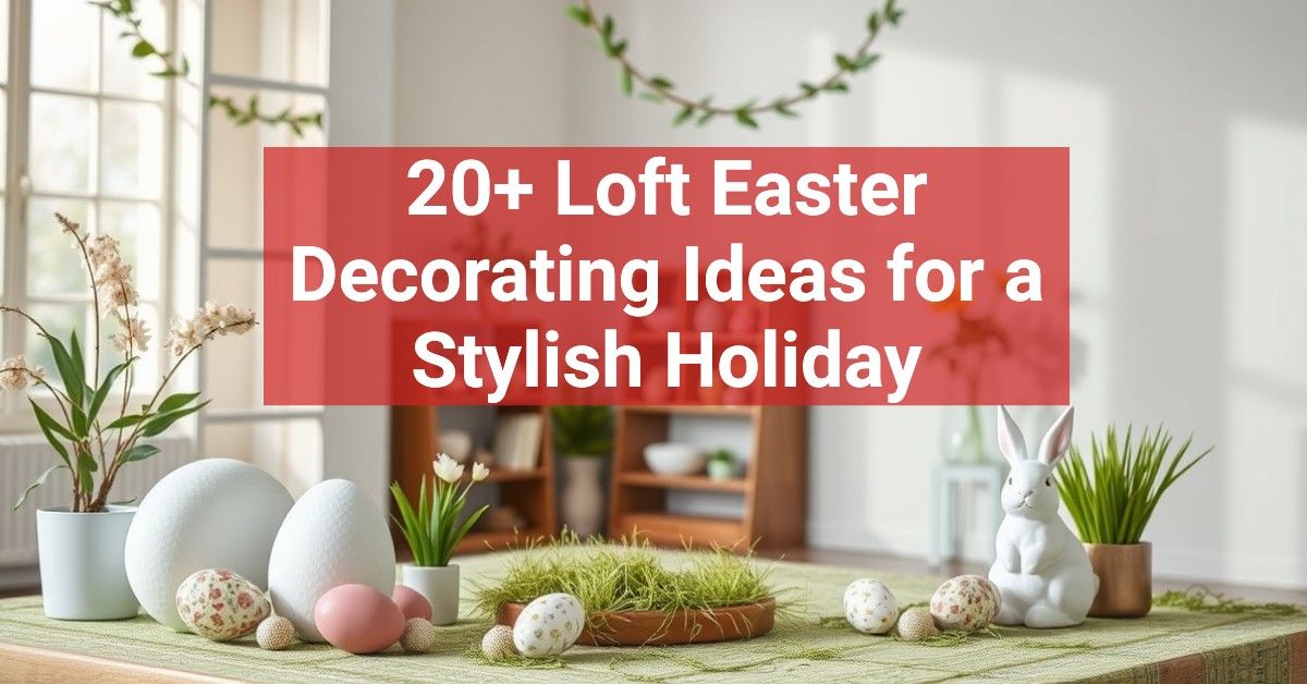 20+ Loft Easter Decorating Ideas for a Stylish Holiday