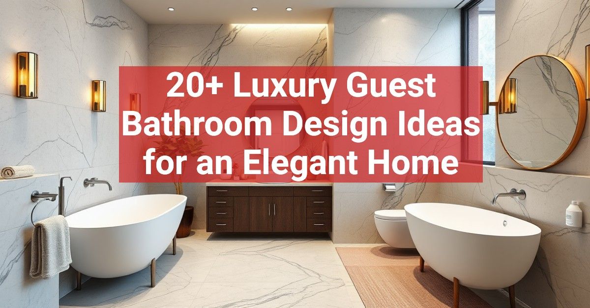 20+ Luxury Guest Bathroom Design Ideas for an Elegant Home