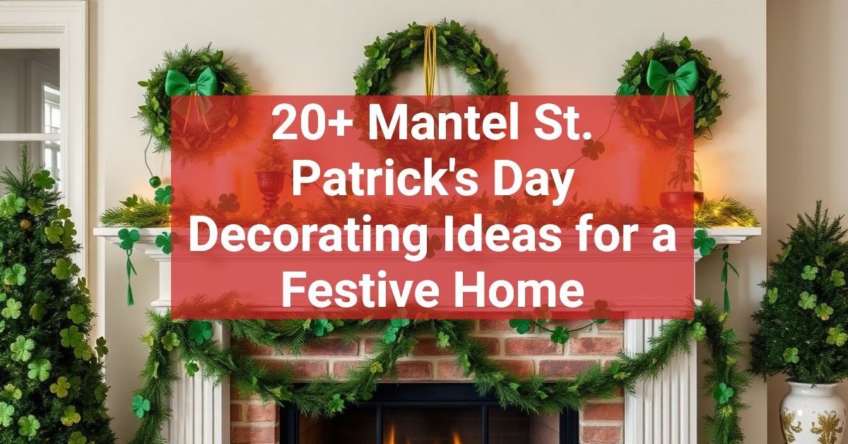 20+ Mantel St. Patrick's Day Decorating Ideas for a Festive Home