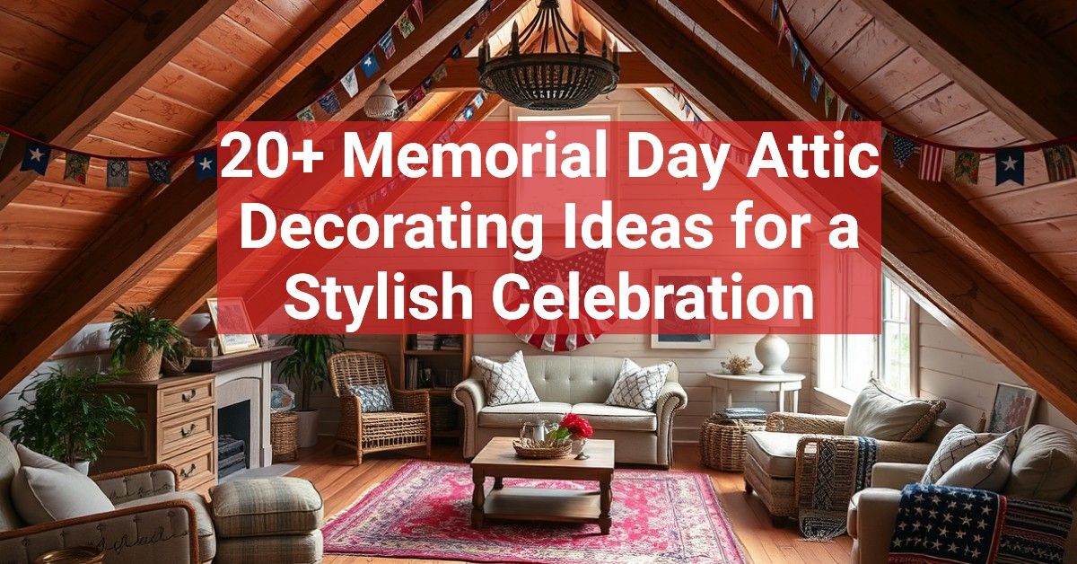 20+ Memorial Day Attic Decorating Ideas for a Stylish Celebration