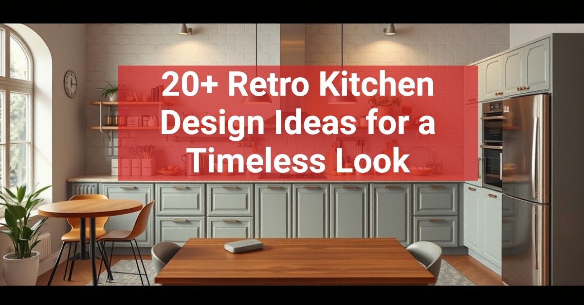 20+ Retro Kitchen Design Ideas for a Timeless Look