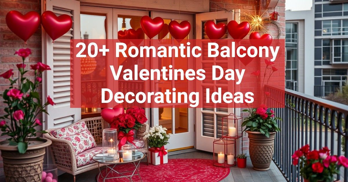 20+ Romantic Balcony Valentines Day Decorating Ideas