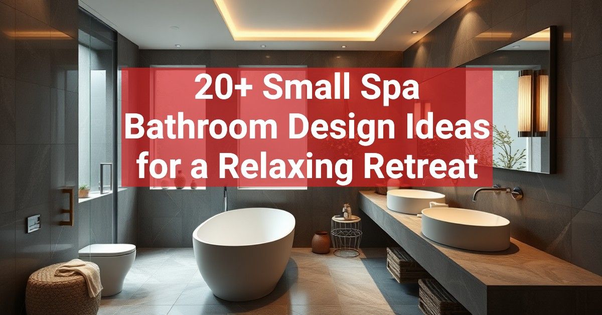 20+ Small Spa Bathroom Design Ideas for a Relaxing Retreat