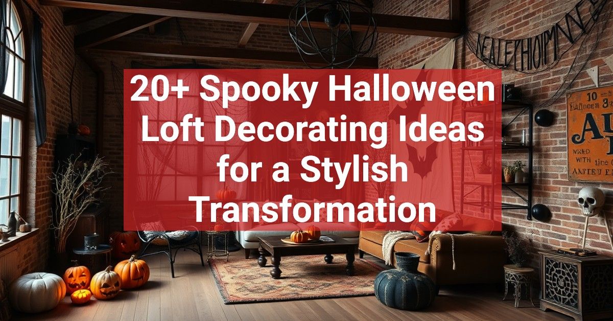 20+ Spooky Halloween Loft Decorating Ideas for a Stylish Transformation