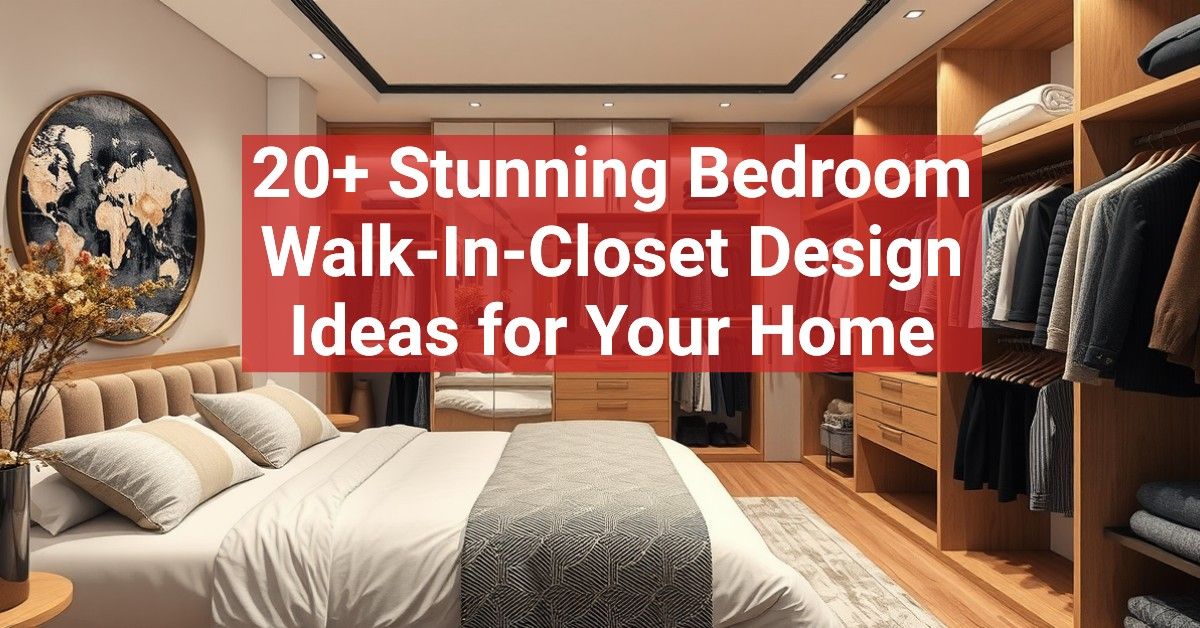 20+ Stunning Bedroom Walk-In-Closet Design Ideas for Your Home