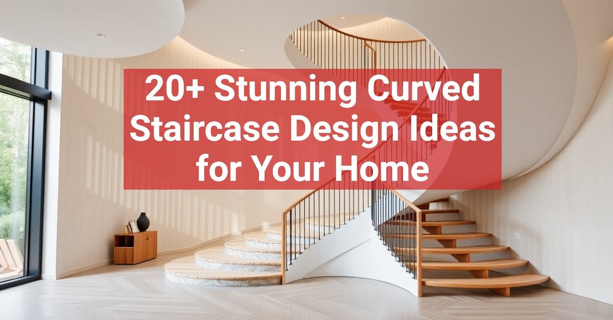 20+ Stunning Curved Staircase Design Ideas for Your Home