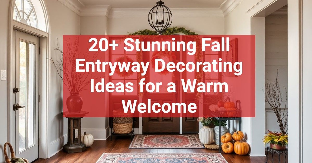 20+ Stunning Fall Entryway Decorating Ideas for a Warm Welcome