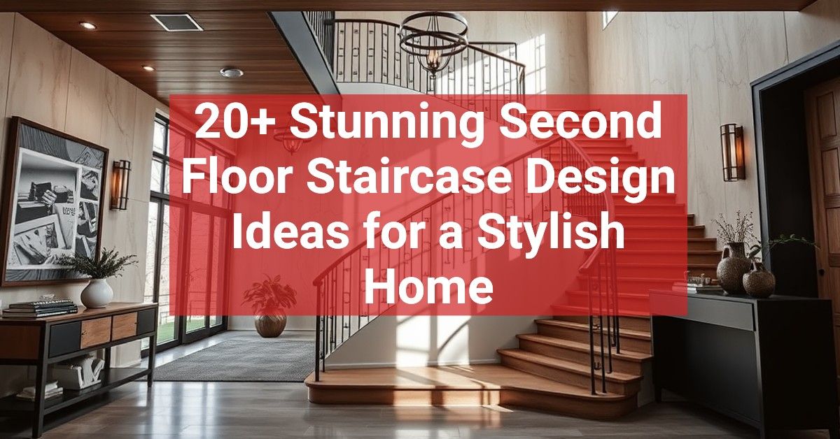 20+ Stunning Second Floor Staircase Design Ideas for a Stylish Home