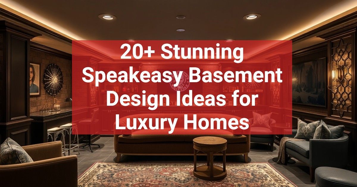 20+ Stunning Speakeasy Basement Design Ideas for Luxury Homes