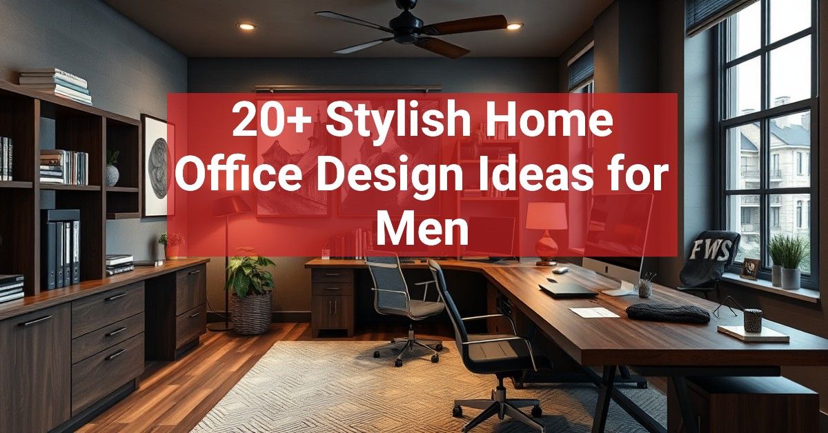 20+ Stylish Home Office Design Ideas for Men