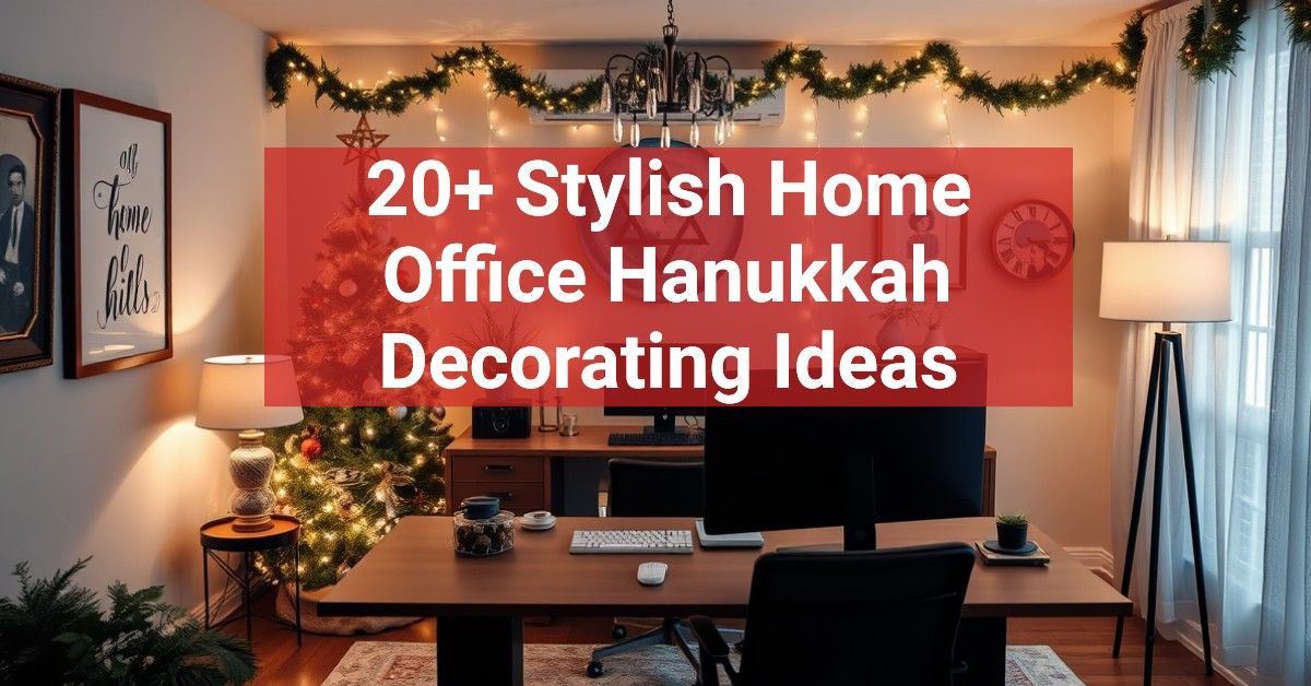 20+ Stylish Home Office Hanukkah Decorating Ideas