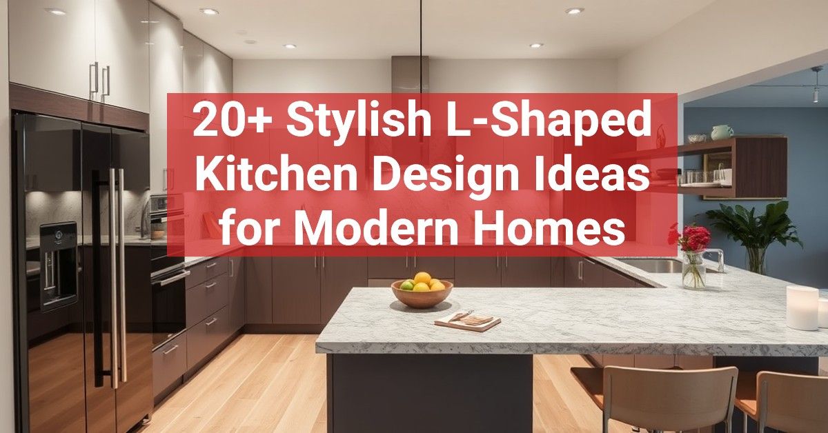 20+ Stylish L-Shaped Kitchen Design Ideas for Modern Homes