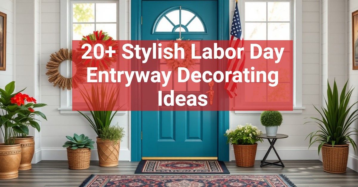 20+ Stylish Labor Day Entryway Decorating Ideas