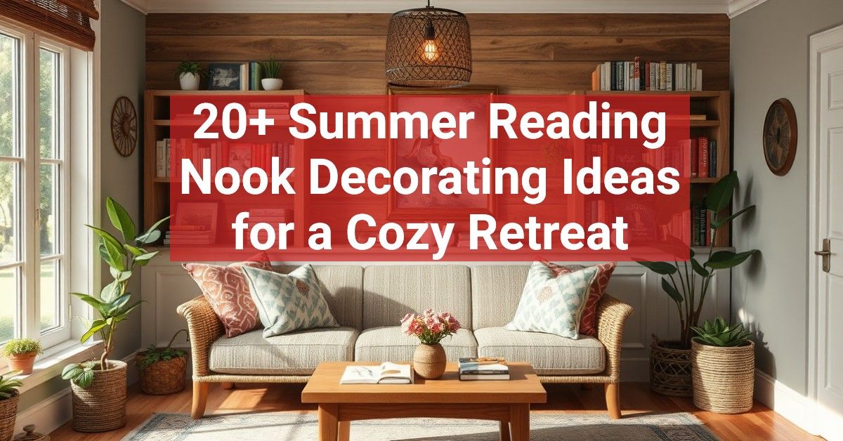 20+ Summer Reading Nook Decorating Ideas for a Cozy Retreat