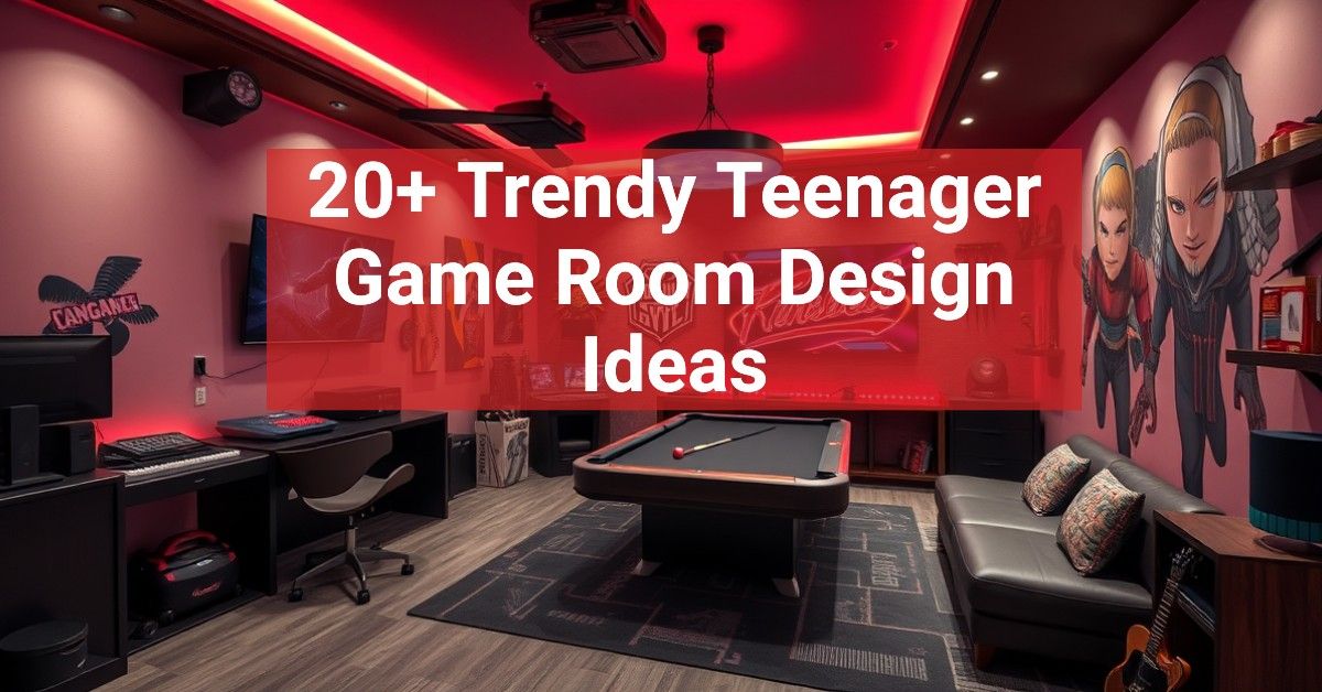 20+ Trendy Teenager Game Room Design Ideas