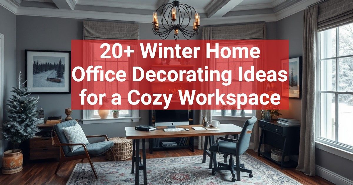 20+ Winter Home Office Decorating Ideas for a Cozy Workspace