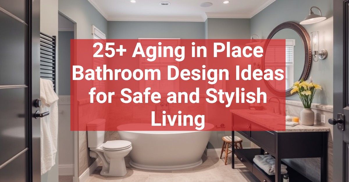 25+ Aging in Place Bathroom Design Ideas for Safe and Stylish Living