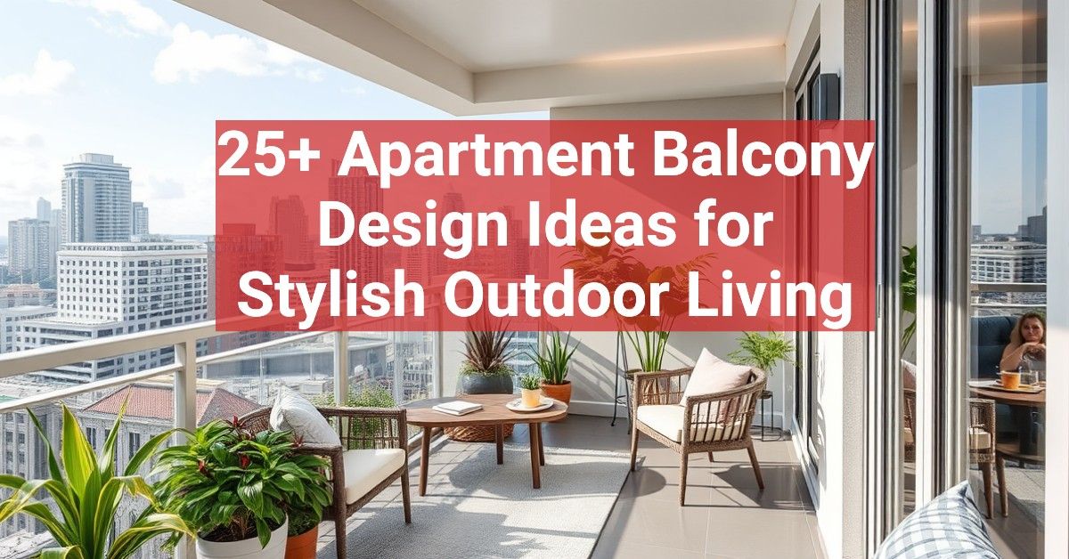 25+ Apartment Balcony Design Ideas for Stylish Outdoor Living