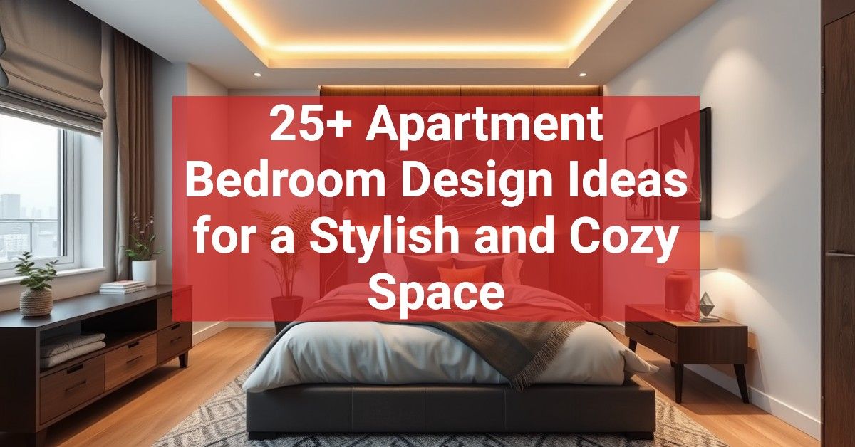 25+ Apartment Bedroom Design Ideas for a Stylish and Cozy Space