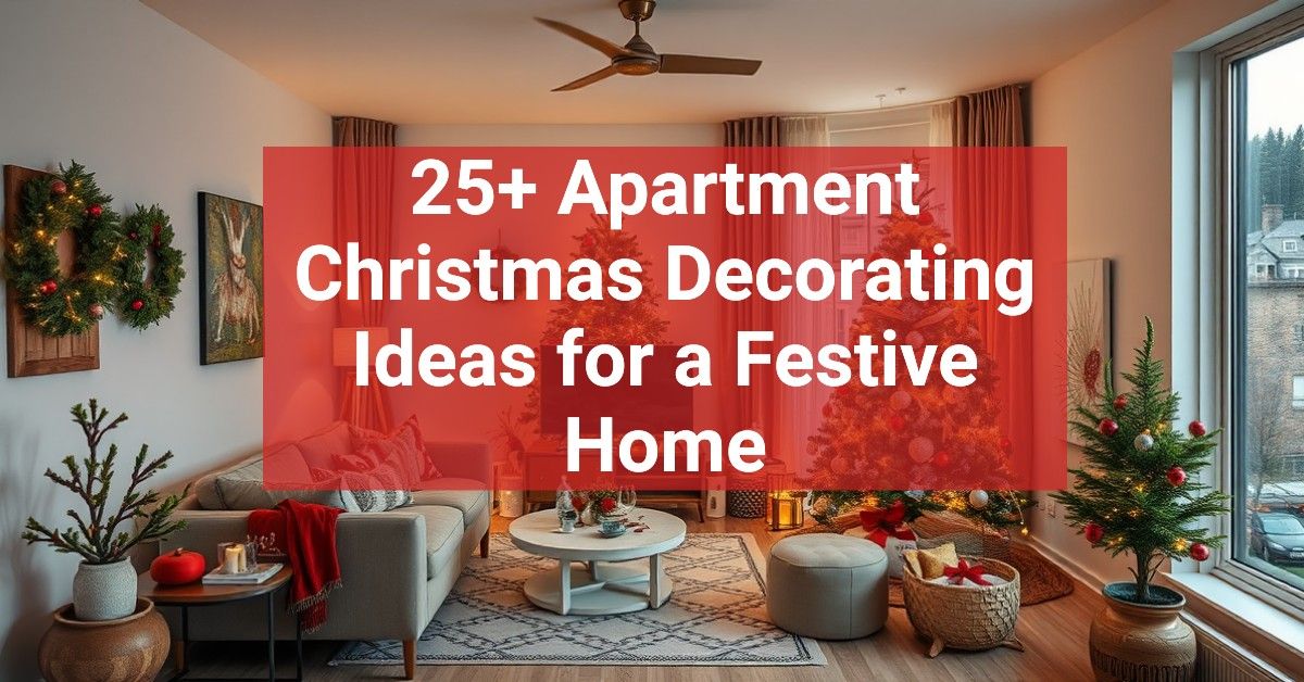 25+ Apartment Christmas Decorating Ideas for a Festive Home