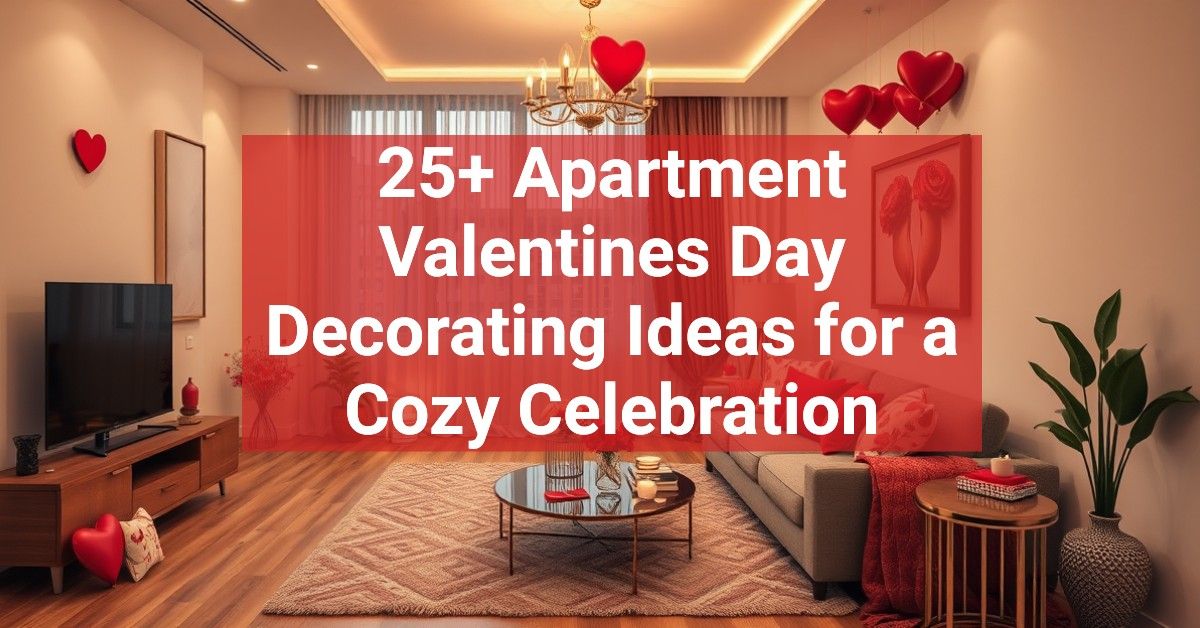 25+ Apartment Valentines Day Decorating Ideas for a Cozy Celebration