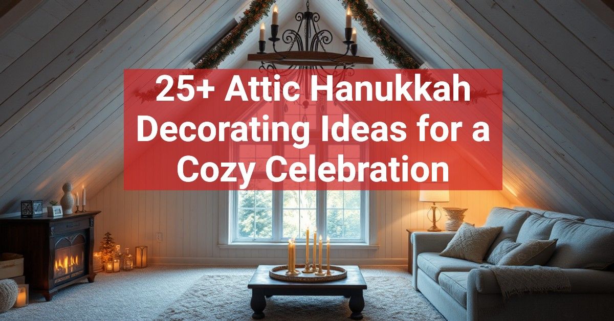 25+ Attic Hanukkah Decorating Ideas for a Cozy Celebration