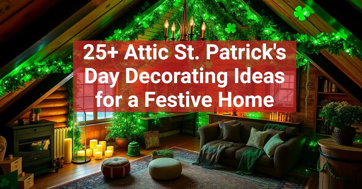 25+ Attic St. Patrick's Day Decorating Ideas for a Festive Home