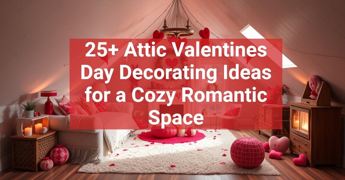 25+ Attic Valentines Day Decorating Ideas for a Cozy Romantic Space