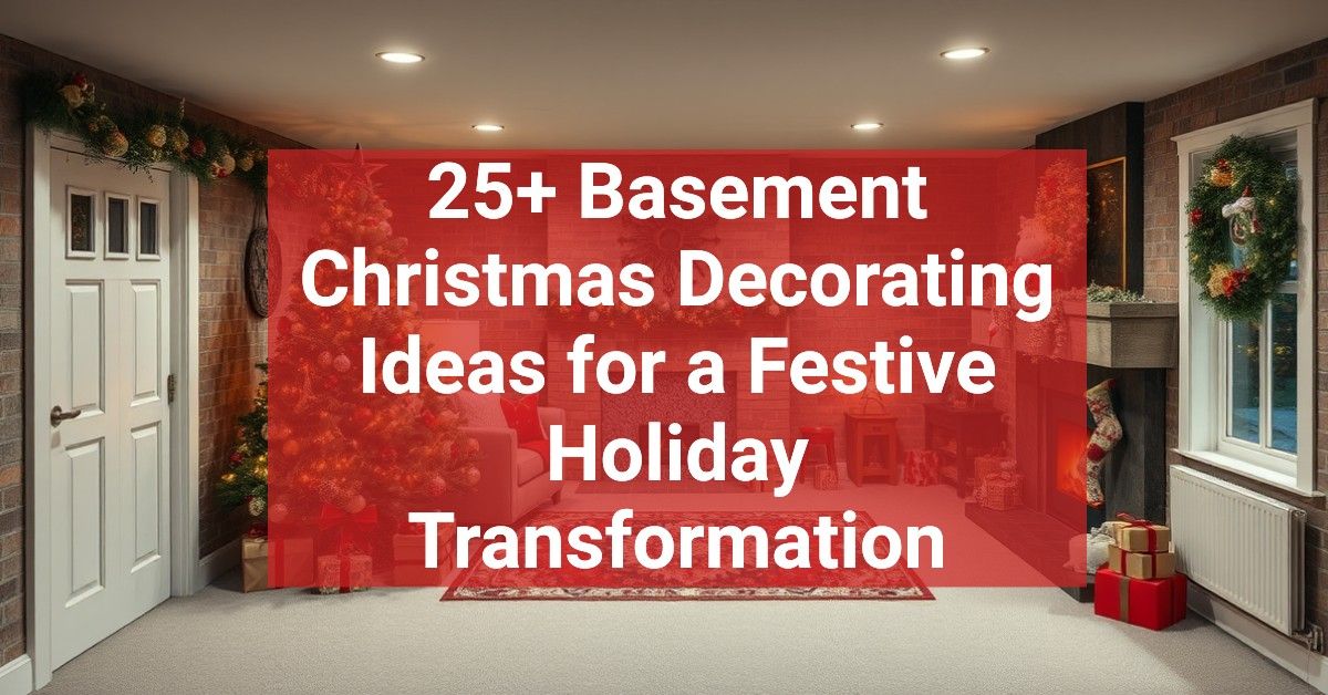 25+ Basement Christmas Decorating Ideas for a Festive Holiday Transformation