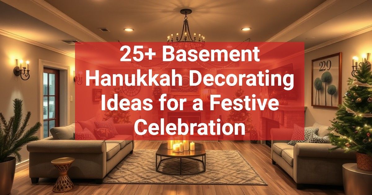 25+ Basement Hanukkah Decorating Ideas for a Festive Celebration