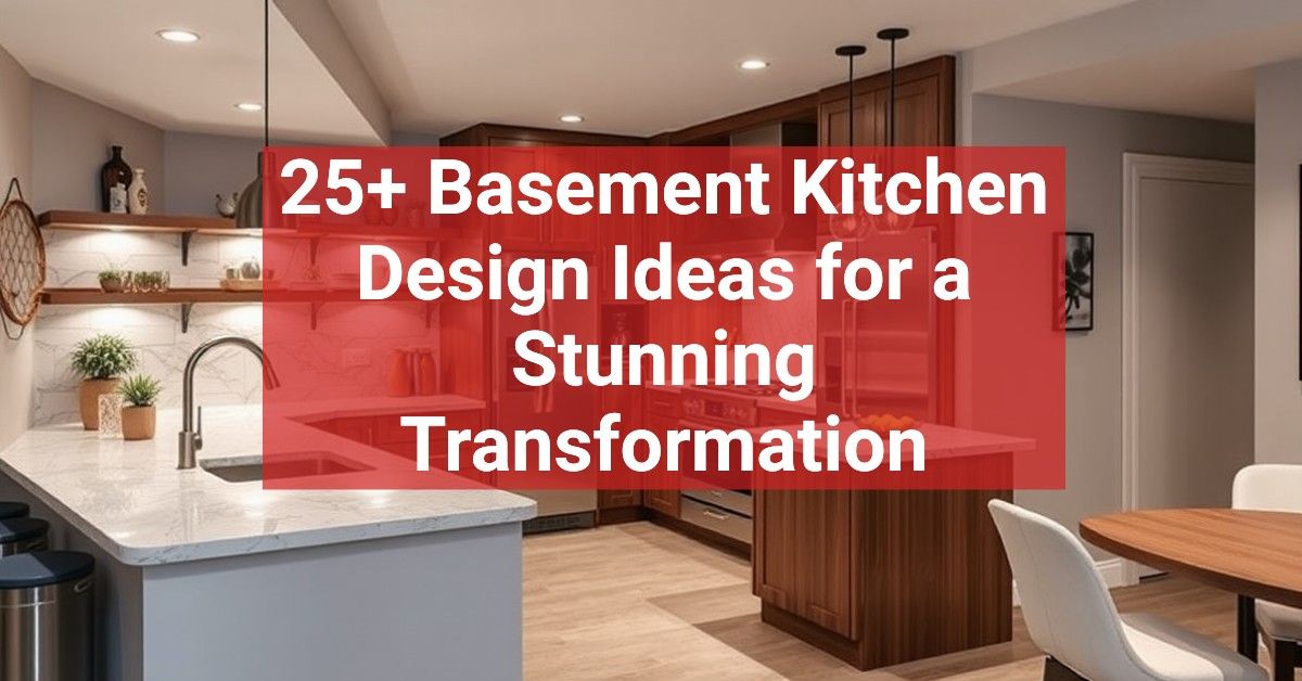 25+ Basement Kitchen Design Ideas for a Stunning Transformation