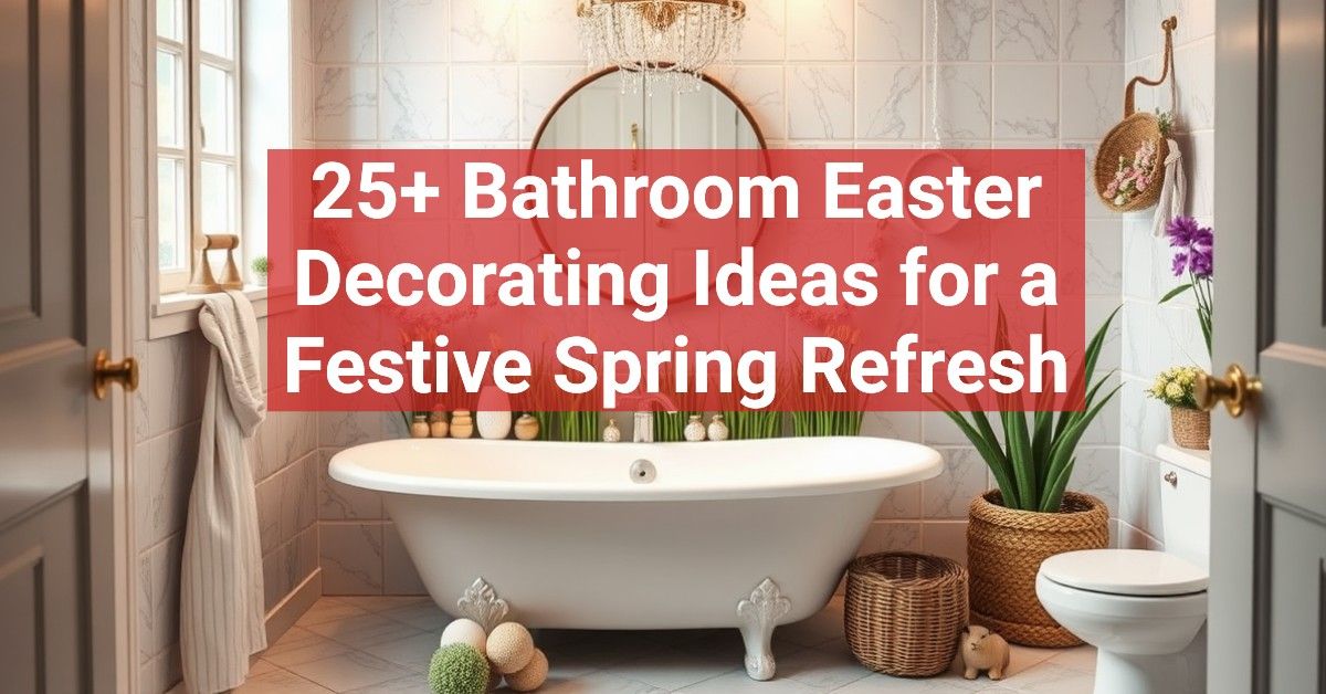 25+ Bathroom Easter Decorating Ideas for a Festive Spring Refresh