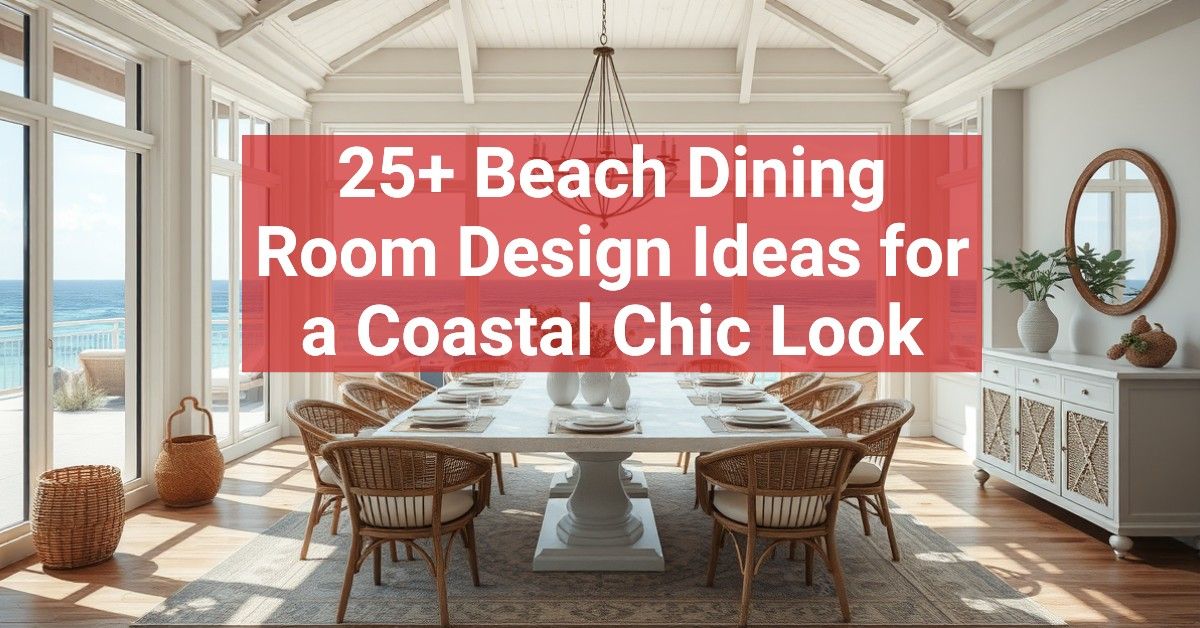 25+ Beach Dining Room Design Ideas for a Coastal Chic Look