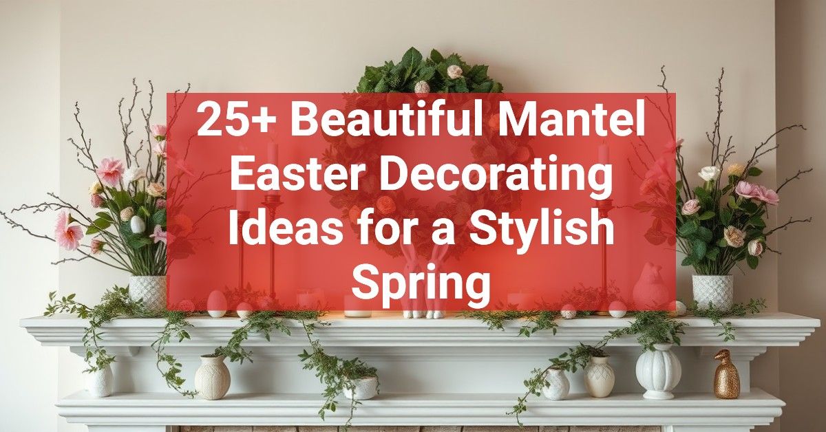 25+ Beautiful Mantel Easter Decorating Ideas for a Stylish Spring