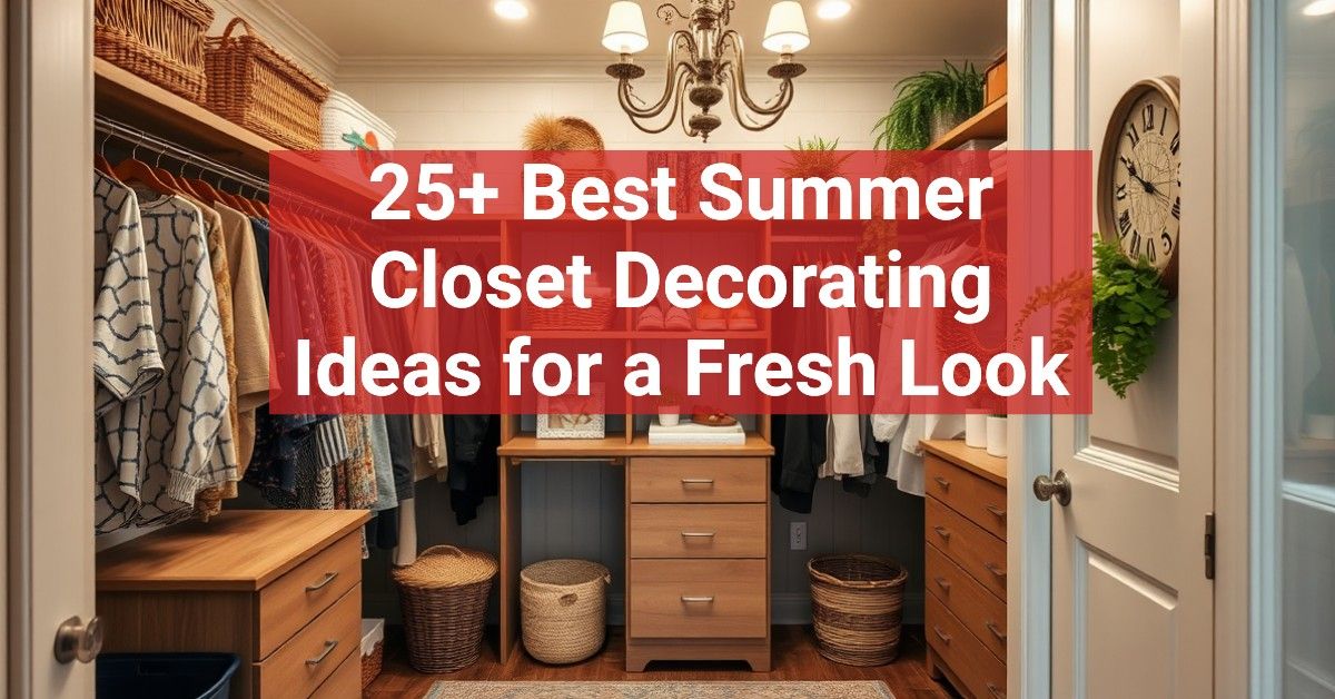 25+ Best Summer Closet Decorating Ideas for a Fresh Look